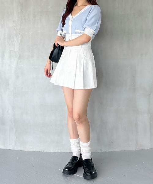 Heather（ヘザー）の「カツラギプリーツミニスカート　119110（スカート・レディース・ホワイト/ブラック・S/M）」の14枚目の写真