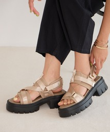 BAYFLOW | [キレイめスポサン]厚底テープスポーツサンダル(サンダル)