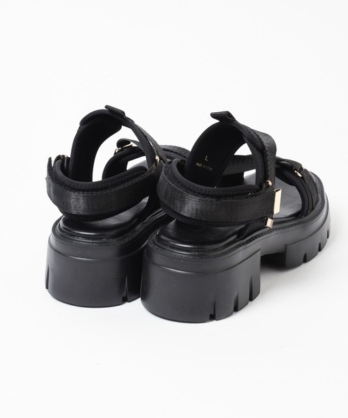 BAYFLOW（ベイフロー）の「[キレイめスポサン]厚底テープスポーツサンダル（サンダル・レディース・ベージュ/ブラック・MEDIUM/LARGE）」の10枚目の写真