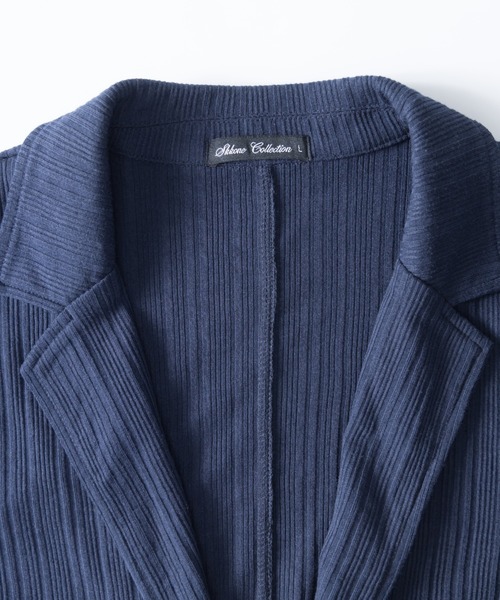 NYLAUS（ナイラス）の「ランダムテレコ 2B テーラードジャケット（テーラードジャケット・メンズ・ブラック/ネイビー・M/L/LL/3L）」の3枚目の写真