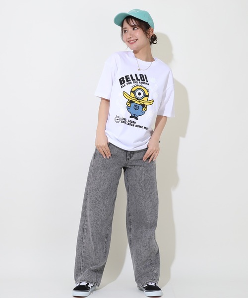 MINIONS（ミニオンズ）の「親子お揃い ミニオン マジックTシャツ 9292A（Tシャツ/カットソー・レディース・ホワイト・M/S/L）」の8枚目の写真