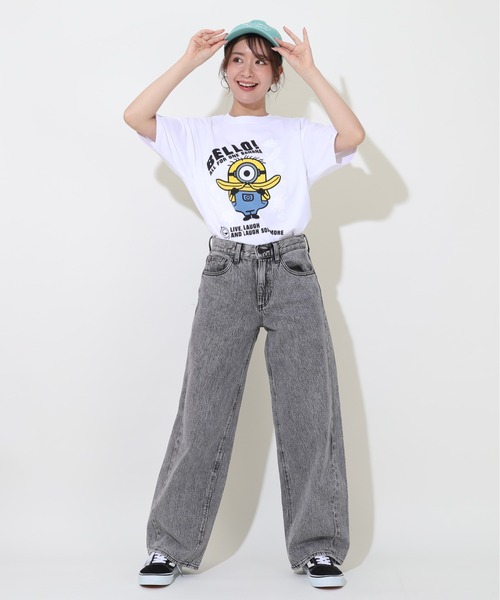 MINIONS（ミニオンズ）の「親子お揃い ミニオン マジックTシャツ 9292A（Tシャツ/カットソー・レディース・ホワイト・M/S/L）」の6枚目の写真