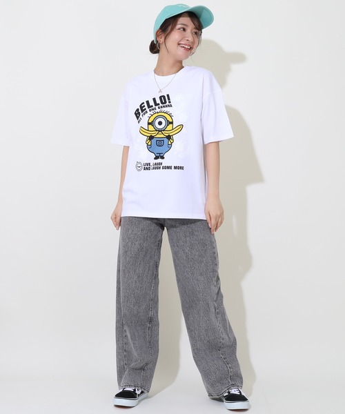 MINIONS（ミニオンズ）の「親子お揃い ミニオン マジックTシャツ 9292A（Tシャツ/カットソー・レディース・ホワイト・M/S/L）」の9枚目の写真