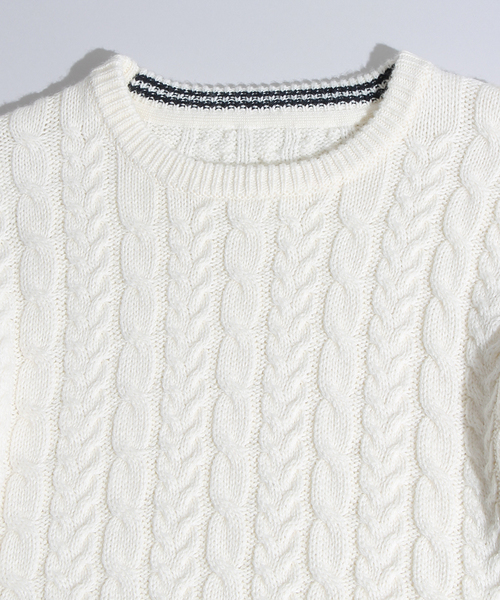 WEGO（ウィゴー）の「◆WEGO/スタンダードケーブルニット（ニット/セーター・メンズ・ホワイト系その他/オフホワイト/ブラック/グレー/グレー系その他/ネイビー/ロイヤルブルー/ワイン・SMALL/MEDIUM/LARGE）」の10枚目の写真