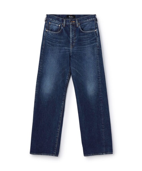 EDITION(エディション)の「ヴィンテージデニム ルーズストレートパンツ(デニムパンツ・メンズ・ブルー・S/M/L)」の1枚目の写真