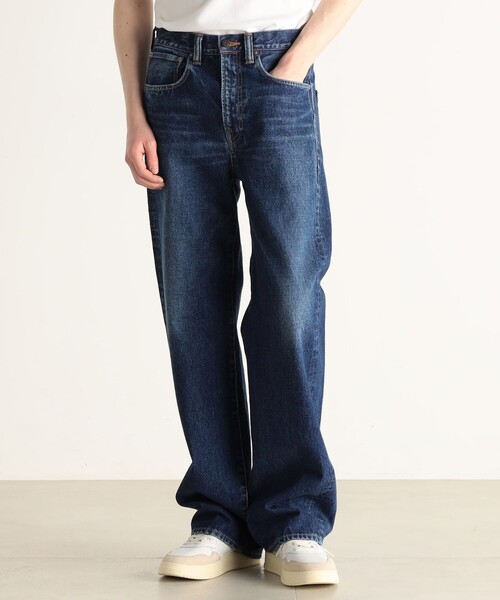 EDITION(エディション)の「ヴィンテージデニム ルーズストレートパンツ(デニムパンツ・メンズ・ブルー・S/M/L)」の3枚目の写真