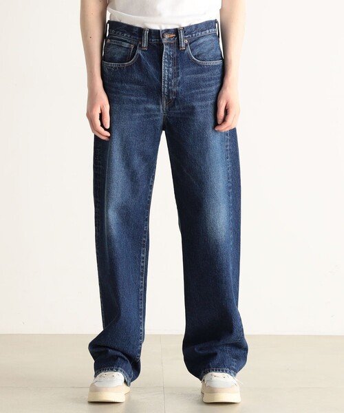 EDITION(エディション)の「ヴィンテージデニム ルーズストレートパンツ(デニムパンツ・メンズ・ブルー・S/M/L)」の4枚目の写真
