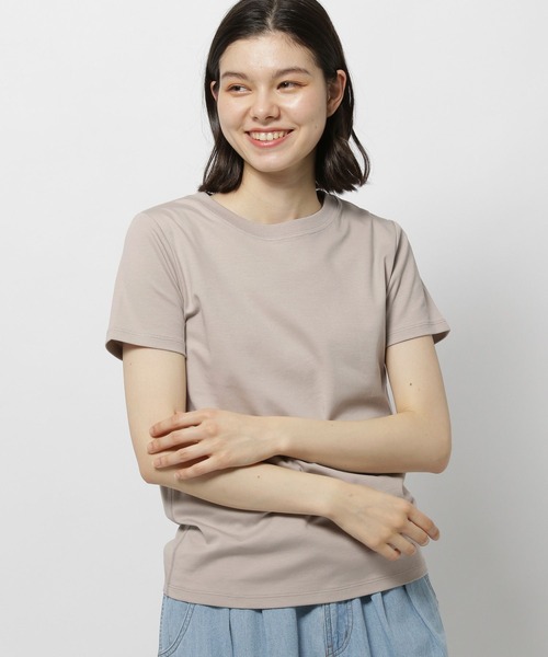 niko and...（ニコアンド）の「COLORマイスターフィットTシャツ（Tシャツ/カットソー・レディース・ホワイト/レッド/オフホワイト/グレー/ブラック・MEDIUM/LARGE/SHORT）」の4枚目の写真