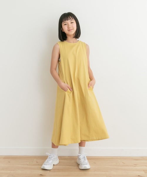 URBAN RESEARCH DOORS(アーバンリサーチドアーズ)の「ノースリーブフレアワンピース(KIDS)(ワンピース・キッズ・イエロー/ブルー・105/120/135/150)」の5枚目の写真
