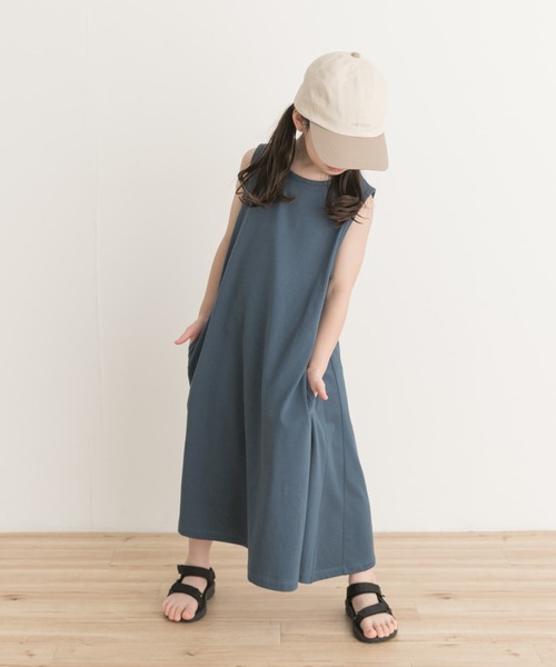 URBAN RESEARCH DOORS(アーバンリサーチドアーズ)の「ノースリーブフレアワンピース(KIDS)(ワンピース・キッズ・イエロー/ブルー・105/120/135/150)」の10枚目の写真