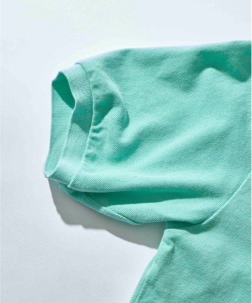SCYE BASICS（サイベーシックス）の「Mountain Research/マウンテンリーサーチxSCYE BASICS/サイ ベーシックス  Cotton Pique Polo Shirt ポロシャツ（ポロシャツ・メンズ・ミント/チャコールグレー・36/38/40/42）」の7枚目の写真