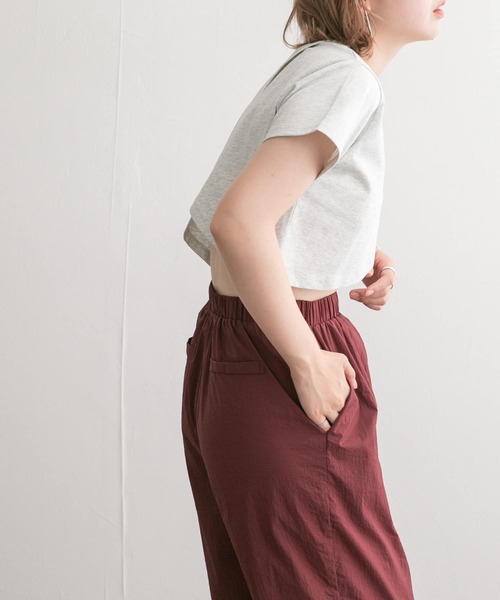 KBF（ケイビーエフ）の「フロントオープンロゴTEE（Tシャツ/カットソー・レディース・グレー/オフホワイト・ONE）」の8枚目の写真