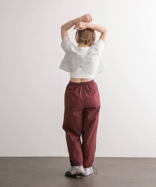 KBF（ケイビーエフ）の「フロントオープンロゴTEE（Tシャツ/カットソー・レディース・グレー/オフホワイト・ONE）」の12枚目の写真