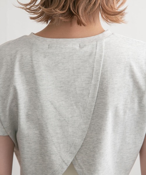 KBF（ケイビーエフ）の「フロントオープンロゴTEE（Tシャツ/カットソー・レディース・グレー/オフホワイト・ONE）」の19枚目の写真