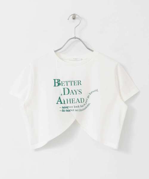 KBF（ケイビーエフ）の「フロントオープンロゴTEE（Tシャツ/カットソー・レディース・グレー/オフホワイト・ONE）」の20枚目の写真