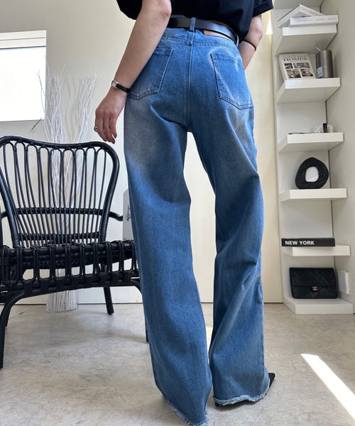RNA　スペシャルブリーチルーズパンツ　デニムパンツ　M RNA スペシャルブリーチルーズパンツ デニムパンツ M RNA