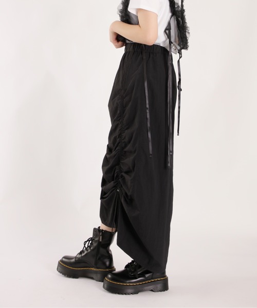 【セール】ナイロンギャザーロングスカート（スカート）｜1chaku.（イッチャク）
