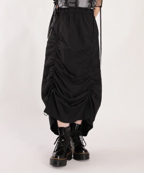 【セール】ナイロンギャザーロングスカート（スカート）｜1chaku.（イッチャク）