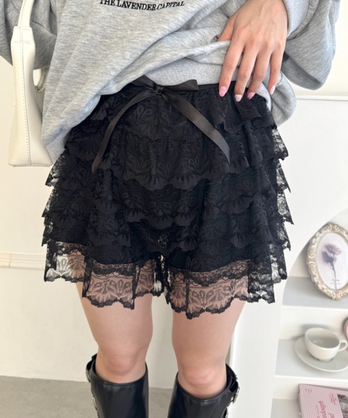 セール】ティアードレースショートパンツ（その他パンツ