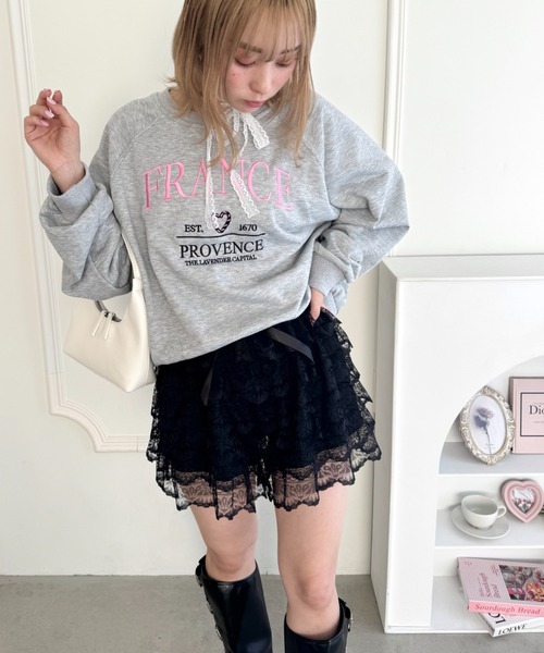 Loueme(ルエム)の「ティアードレースショートパンツ(その他パンツ・レディース・ホワイト/ブラック・FREE)」の16枚目の写真
