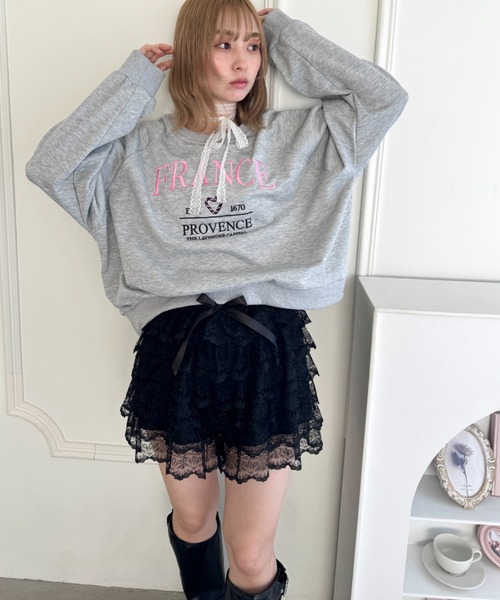 Loueme(ルエム)の「ティアードレースショートパンツ(その他パンツ・レディース・ホワイト/ブラック・FREE)」の18枚目の写真