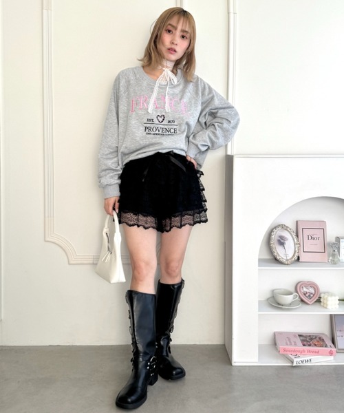 Loueme(ルエム)の「ティアードレースショートパンツ(その他パンツ・レディース・ホワイト/ブラック・FREE)」の20枚目の写真