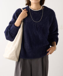 SHENERY | 【やわらかな肌ざわり】ファーカシミヤクルーネックニット(ニット/セーター)