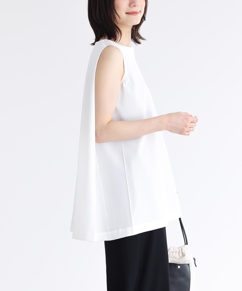 n'OrLABEL(ノアールレーベル)の「変形フレアノースリーブカットソー(Tシャツ/カットソー・レディース・ブルー/オフホワイト/ブラック・2/1)」の22枚目の写真
