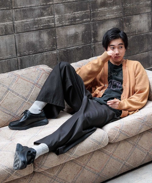 niko and...(ニコアンド)の「ダメージフェードニットカーディガン(カーディガン/ボレロ・メンズ・ライトブルー/ブラック/ベージュ/オレンジ・LARGE/MEDIUM)」の8枚目の写真