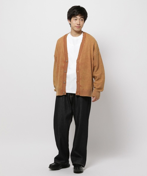 niko and...(ニコアンド)の「ダメージフェードニットカーディガン(カーディガン/ボレロ・メンズ・ライトブルー/ブラック/ベージュ/オレンジ・LARGE/MEDIUM)」の20枚目の写真