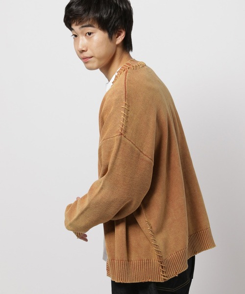 niko and...(ニコアンド)の「ダメージフェードニットカーディガン(カーディガン/ボレロ・メンズ・ライトブルー/ブラック/ベージュ/オレンジ・LARGE/MEDIUM)」の17枚目の写真