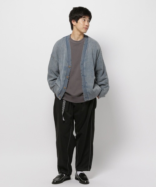 niko and...(ニコアンド)の「ダメージフェードニットカーディガン(カーディガン/ボレロ・メンズ・ライトブルー/ブラック/ベージュ/オレンジ・LARGE/MEDIUM)」の12枚目の写真