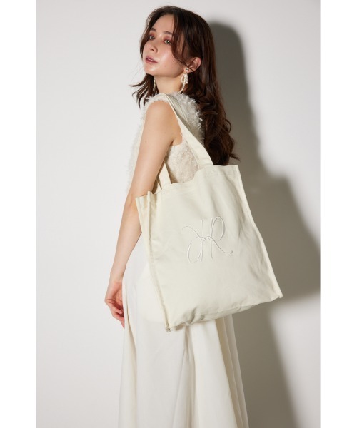 rienda(リエンダ)の「Rロゴキャンバストートバッグ(トートバッグ・レディース・ピンク系その他/ホワイト/グレー/ブラック/マルチ/ライトピンク/アイボリー・FREE)」の14枚目の写真