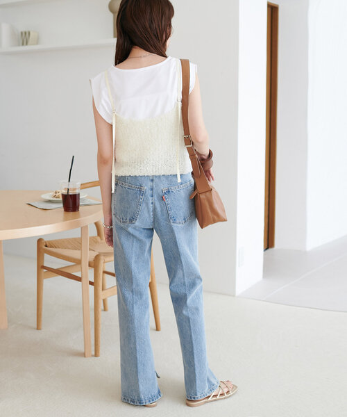 改良版】USコットンデニムフレアパンツ（その他パンツ