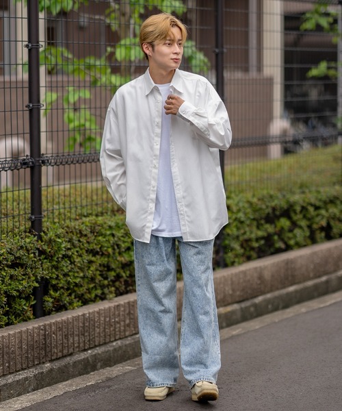 improves（インプローブス）の「無地・ストライプ 長袖シャツ（シャツ/ブラウス・メンズ・カーキ/ネイビー系/ホワイト/チャコール/ブルー系/ブラック系・MEDIUM/LARGE/X-LARGE）」の11枚目の写真