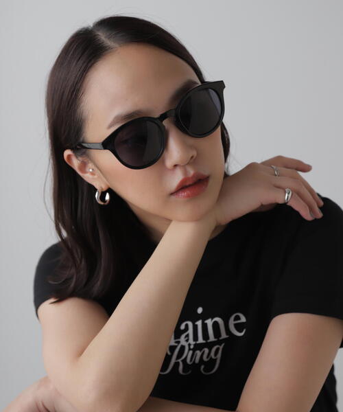 FREE'S MART（フリーズマート）の「◆オーセンティックサングラス（サングラス・レディース・ブラック/ブラウン・ﾌﾘ-）」の3枚目の写真