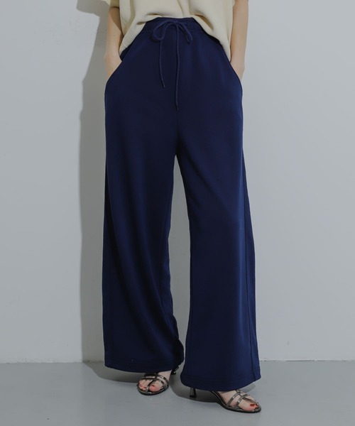 SENSE OF PLACE by URBAN RESEARCH（センスオブプレイスバイアーバンリサーチ）の「サイドパネルスウェットパンツ（スウェットパンツ・レディース・ネイビー/グレー/オフホワイト・ONE）」の3枚目の写真