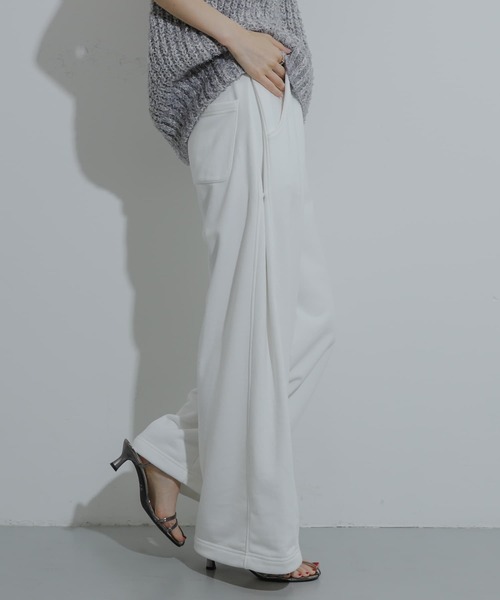 SENSE OF PLACE by URBAN RESEARCH（センスオブプレイスバイアーバンリサーチ）の「サイドパネルスウェットパンツ（スウェットパンツ・レディース・ネイビー/グレー/オフホワイト・ONE）」の5枚目の写真