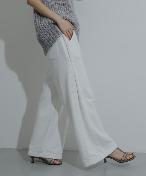 SENSE OF PLACE by URBAN RESEARCH（センスオブプレイスバイアーバンリサーチ）の「サイドパネルスウェットパンツ（スウェットパンツ・レディース・ネイビー/グレー/オフホワイト・ONE）」の6枚目の写真