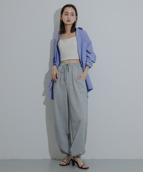 SENSE OF PLACE by URBAN RESEARCH（センスオブプレイスバイアーバンリサーチ）の「サイドパネルスウェットパンツ（スウェットパンツ・レディース・ネイビー/グレー/オフホワイト・ONE）」の14枚目の写真