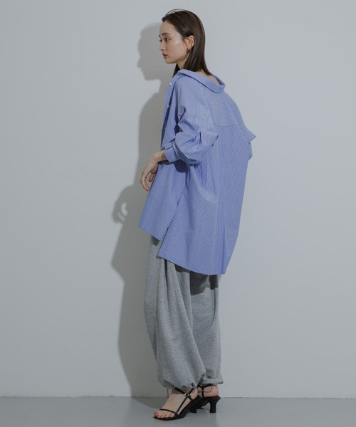 SENSE OF PLACE by URBAN RESEARCH（センスオブプレイスバイアーバンリサーチ）の「サイドパネルスウェットパンツ（スウェットパンツ・レディース・ネイビー/グレー/オフホワイト・ONE）」の16枚目の写真