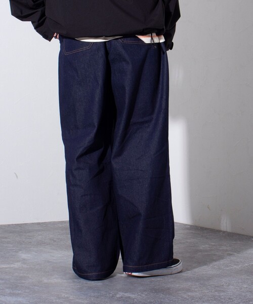 GEVACO（ゲバコ）の「【GEVACO/ゲバコ】10oz デニムイージーワイドパンツ（デニムパンツ・メンズ・インディゴブルー/ブラック・M/L）」の13枚目の写真