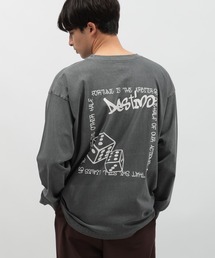 LAKOLE | ピグメントバックプリント長袖Tシャツ / 141048(Tシャツ/カットソー)