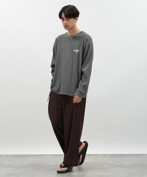 LAKOLE(ラコレ)の「ピグメントバックプリント長袖Tシャツ / 141048(Tシャツ/カットソー・メンズ・ブルー/イエロー/チャコール・MEDIUM/LARGE)」の4枚目の写真