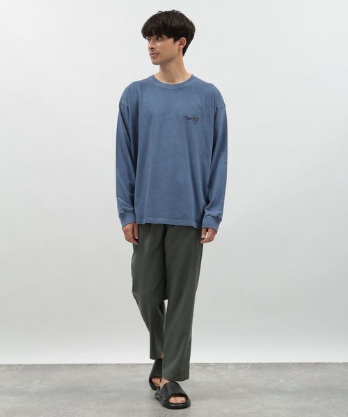 LAKOLE(ラコレ)の「ピグメントバックプリント長袖Tシャツ / 141048(Tシャツ/カットソー・メンズ・ブルー/イエロー/チャコール・MEDIUM/LARGE)」の6枚目の写真