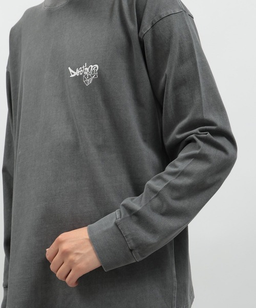 LAKOLE(ラコレ)の「ピグメントバックプリント長袖Tシャツ / 141048(Tシャツ/カットソー・メンズ・ブルー/イエロー/チャコール・MEDIUM/LARGE)」の14枚目の写真