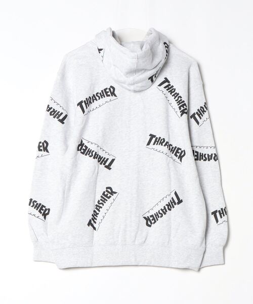 パーカー 「ムラサキスポーツ限定」THRASHER/スラッシャー ジップアップパーカー 243TH2PK017 レディース THRASHER スラッシャー ジップアップパーカー レディース ロゴ