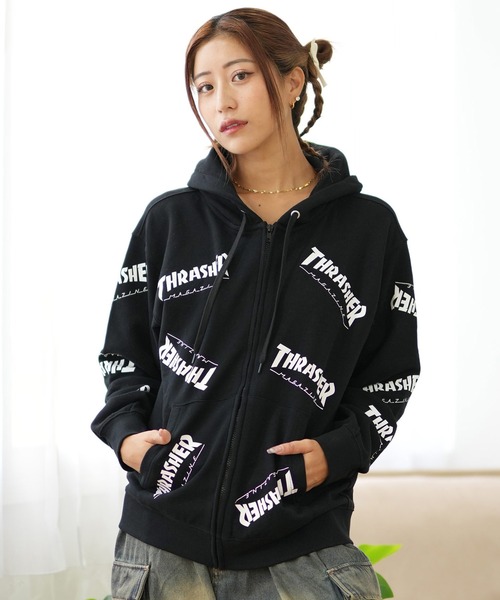 L 新品 希少 コラボ THRASHER ATLANTIC DRIFTパーカー 楽天市場】THRASHER スラッシャー パーカー メンズ THRASHER