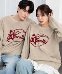 WEGO | WEGO/【24年秋冬新作】ジャガードグラフィックプルオーバー(ニット/セーター)