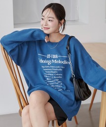 WEGO | WEGO/【24年秋冬新作】ジャガードグラフィックプルオーバー(ニット/セーター)